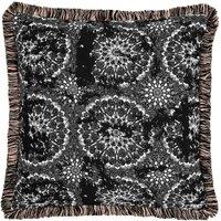 Crossland Grove Forton Black Cushion 500x500mm, Black