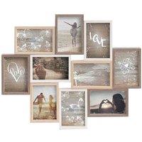 Nielsen Accent Collage Picture Frame For 10 Photos 4X6, Brown