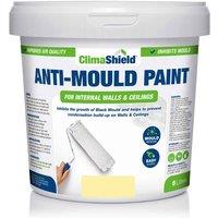Smartseal Anti Mould Paint - Magnolia 5L For Bathroom Kitchen And Bedroom Walls & Ceilings, Yellow
