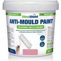 Smartseal Anti Mould Paint - Berry Sorbet 5L For Bathroom Kitchen And Bedroom Walls & Ceilings, Pink