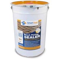 Smartseal Block Paving Sealer Matt Finish Sand Hardener & Weed Inhibitor For Driveways And Patios 25L, Clear