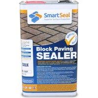 Smartseal Block Paving Sealer Silk Wet Look Sand Hardener & Weed Inhibitor For Driveways And Patios 5L, Clear