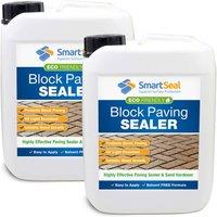 Smartseal Eco Friendly Block Paving Sealer 2 X 5 Litre, Clear