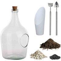 Esschert Design DIY Set Terrarium Bottle 3L, Clear