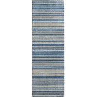 Origins Fine Stripes Blue Beige 67X200, Blue