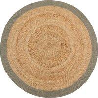 Origins Jute Border Sage Green 150 Circle, Green
