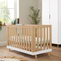 Tutti Bambini Hygge Mini Cot Bed - White Light Oak, Multi