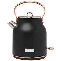 Haden Heritage Black & Gold Kettle, Black