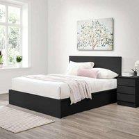 Birlea Oslo Double Ottoman Bed - Black, Black