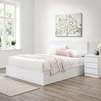 Birlea Oslo Double Ottoman Bed - Grey, Grey