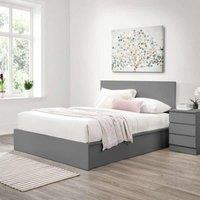 Birlea Oslo Double Ottoman Bed - White, White