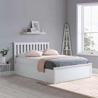Birlea Phoenix King Ottoman Bed - White, White