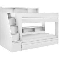 Julian Bowen Camelot Staircase Bunk All White, White