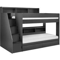 Julian Bowen Camelot Staircase Bunk Anthracite, Black