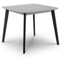 Julian Bowen Casa Square Dining Table Grey Black, Grey
