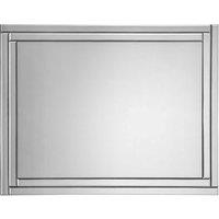 Julian Bowen Deco Frameless Wall Mirror, Clear