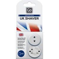 Go Travel UK Shaver Adaptor, White