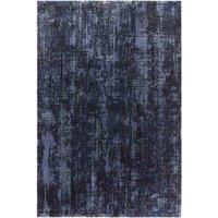 Asiatic Kuza 080X150Cm Abstract Navy Rug, Blue