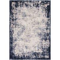 Asiatic Kuza 200X290Cm Border Navy Rug, Blue