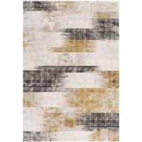 Asiatic Kuza 200X290Cm Lines Gold Rug, Gold