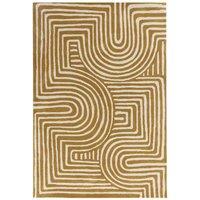 Asiatic Reef Rug 160X230Cm Rf28 Curve Ochre, Brown
