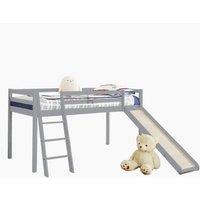 Home Detail Newark Grey Wooden Mid-sleeper Bed With Slide, White