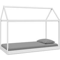 Home Detail Taylor White Wooden Kids House Bed, White