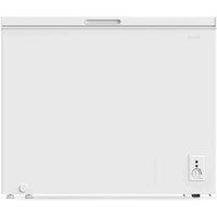 Baridi Freestanding Chest Freezer 199L Outbuilding Safe White, White