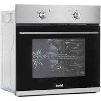 Baridi 60Cm Built-in Five Function Fan Oven 55L Capacity Stainless Steel - DH125, Silver