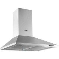 Baridi 60Cm Chimney Style Cooker Hood & Carbon Filters Stainless Steel - DH126, Silver