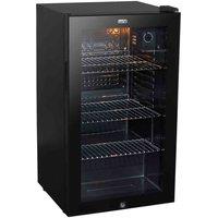 Baridi 85L Under Counter Beer Drinks & Wine Fridge Lock 110Xcans 474X840Mm, Black