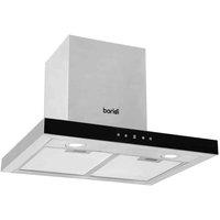 Baridi 60Cm Linear Chimney Cooker Hood & Carbon Filters Stainless Steel - DH130, Silver