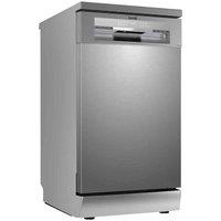 Baridi 45Cm Slimline Freestanding Dishwasher 10 Place Settings 8 Programs, Silver