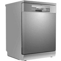 Baridi 60Cm Freestanding Dishwasher 14 Place Settings 8 Programs - Silver, Silver