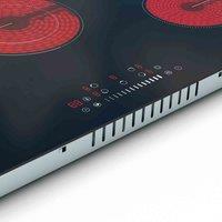 Baridi 77Cm Ceramic Hob With 5 Cooking Zones Slider Touch Control 8200W- DH175, Black