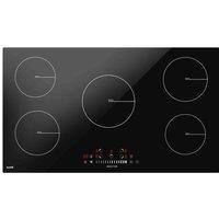 Baridi 90Cm Induction Hob 5 Cooking Zones Slider Touch Control 9300W - DH180, Black