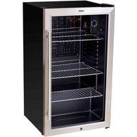 Baridi 85L Under Counter Drinks & Wine Fridge Stainless Steel, Silver