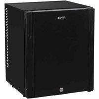 Baridi 25L Ultra Quiet Drinks & Wine Mini Cooler Fridge With LED Light Black, Black