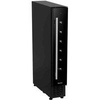 Baridi 7 Bottle 15Cm Slim Wine Fridge Cooler Digital Touch Controls Black, Black