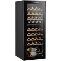 Baridi 36 Bottle Dual Zone Drinks Wine Cooler Fridge Touch Screen Led Black, Black