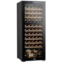 Baridi 55 Bottle Dual Zone Drinks Wine Cooler Fridge Touch Screen Led Black, Black