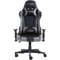 Gtforce Pro Fx Reclining Sports Racing Gaming Office Desk Pc Car Faux Leather Chair grey , Grey