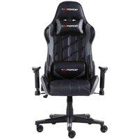Gtforce Pro Gt Reclining Sports Racing Gaming Office Desk Pc Car Faux Leather Chair grey , Grey