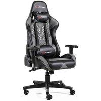 Gtforce Pro St Reclining Sports Racing Gaming Office Desk Pc Car Faux Leather Chair grey , Grey