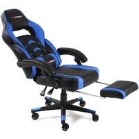 Gtforce Turbo Reclining Sports Racing Gaming Office Desk Pc Car Faux Leather Chair blue