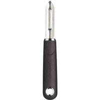 Masterclass Soft Grip Stainless Steel Peeler, Black