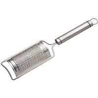 Kitchencraft Oval Handled Professional Stainless Steel Curved Grater, Silver
