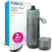 Brita Sports Water Filter Bottle Active Dark Green, Green