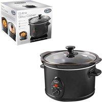 Quest Black 1.5 Ltr Slow Cooker - 120W