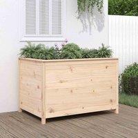 vidaXL Garden Raised Bed 119.5x82.5x78cm Solid Wood Pine, Brown